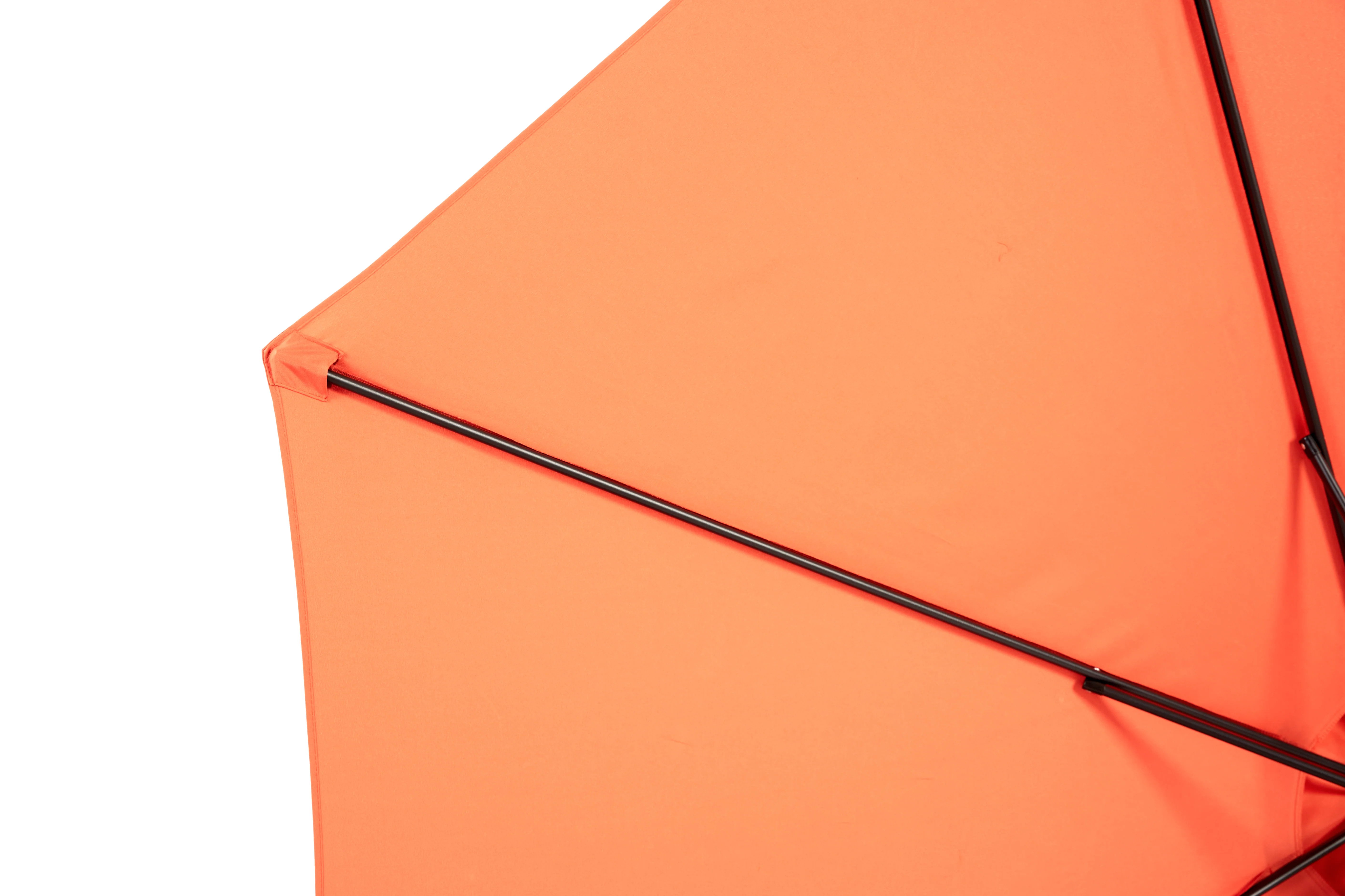 14.8 Ft Double Sided Outdoor Umbrella, Rectangular Large with Crank, Orange - Image 13