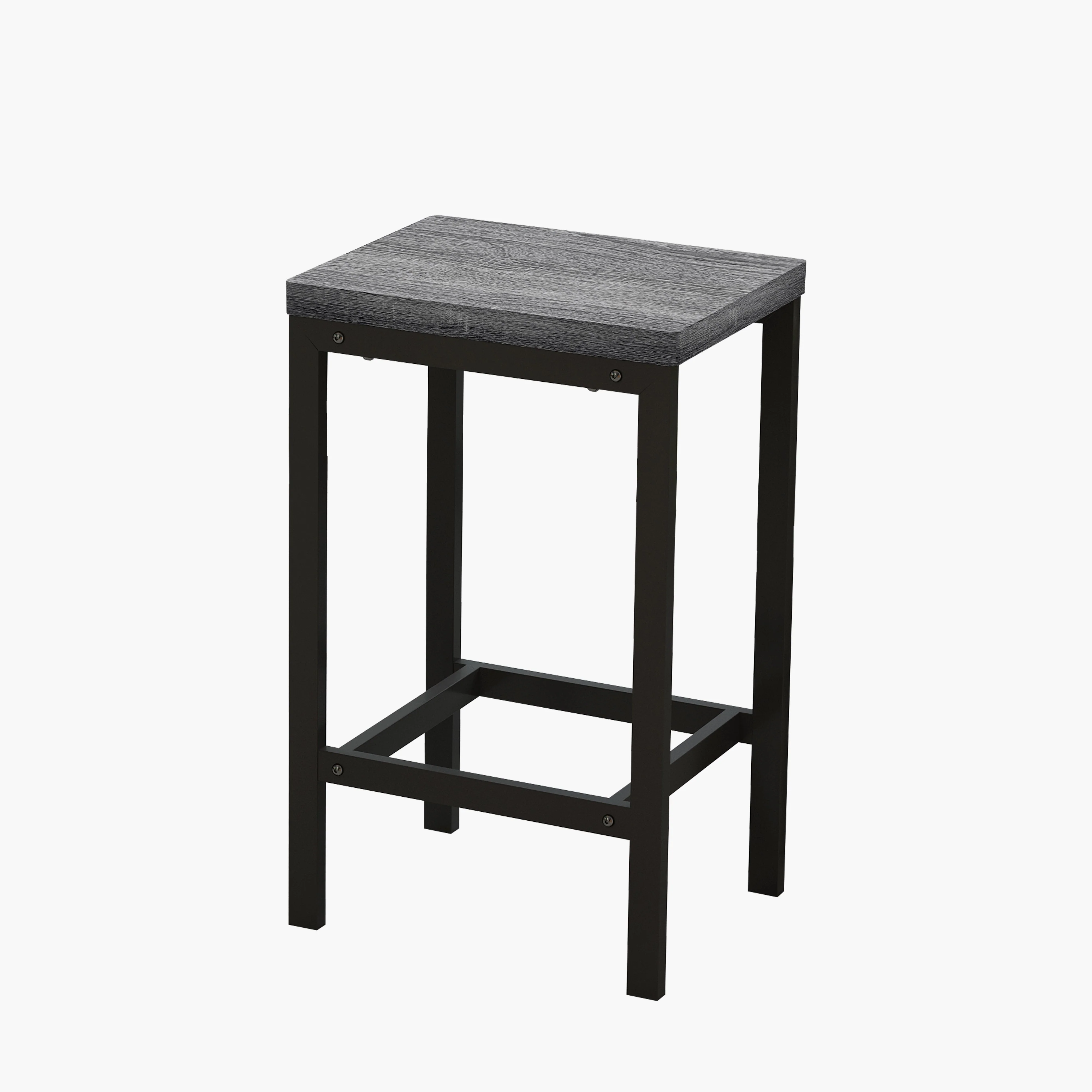 148CM Modern Design Kitchen Dining Table, Pub Table, Long with 3 Stools, Grey - Image 9