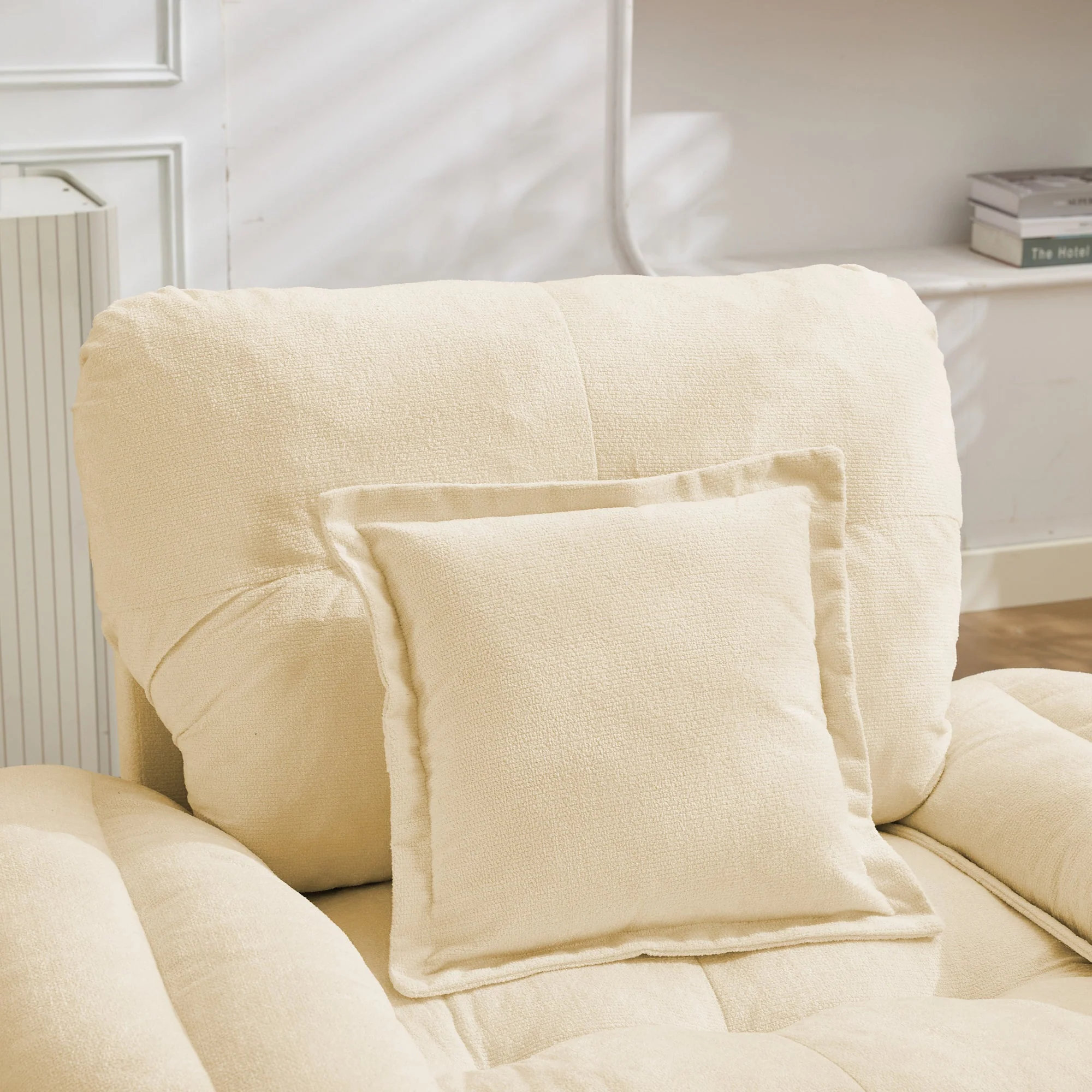 2-Piece Sofa Set Single Loveseat Double Cushion - Chenille - Image 8
