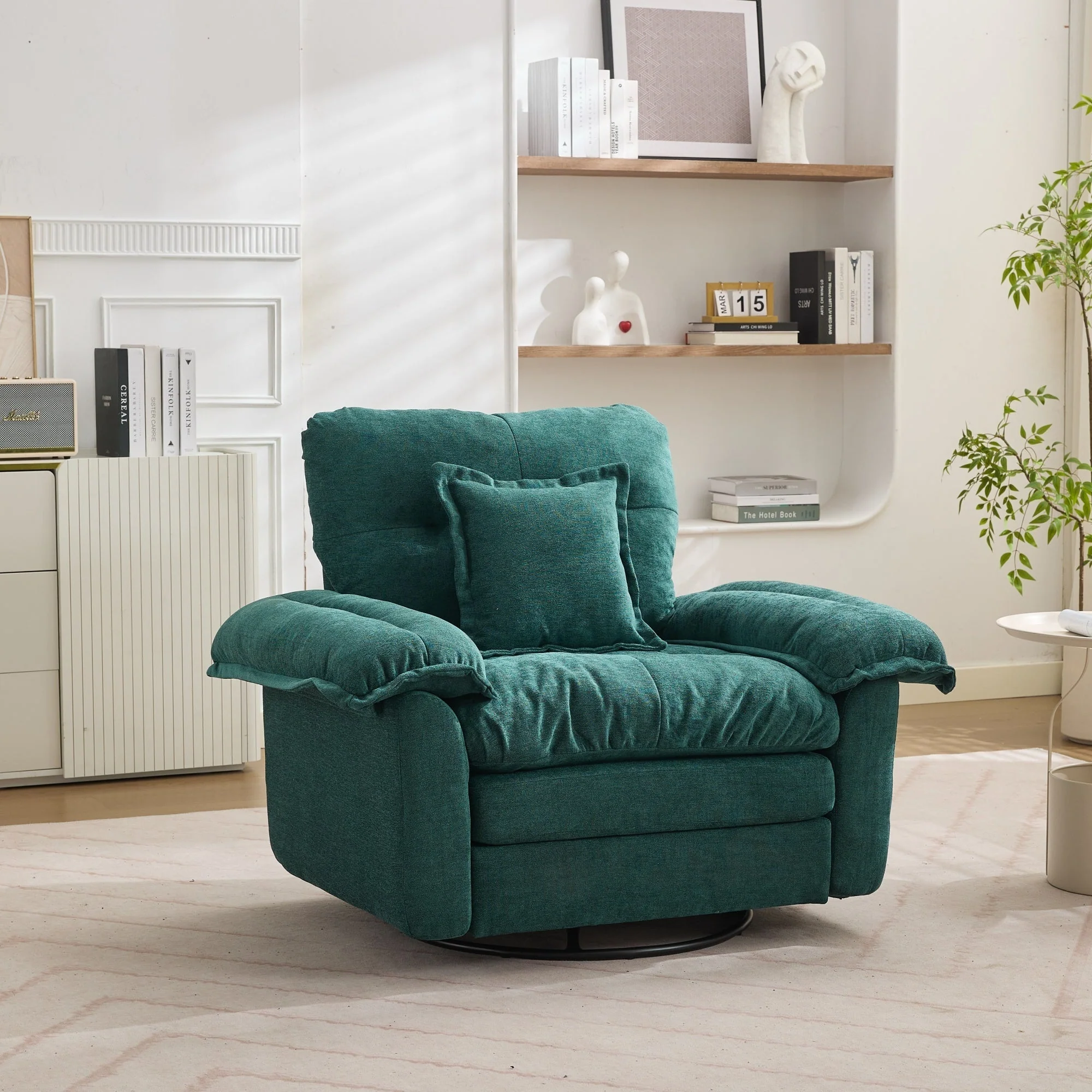 2-Piece Sofa Set with Single Sofa and Loveseat, Deep Seats and Memory Foam, Chenille - Image 2
