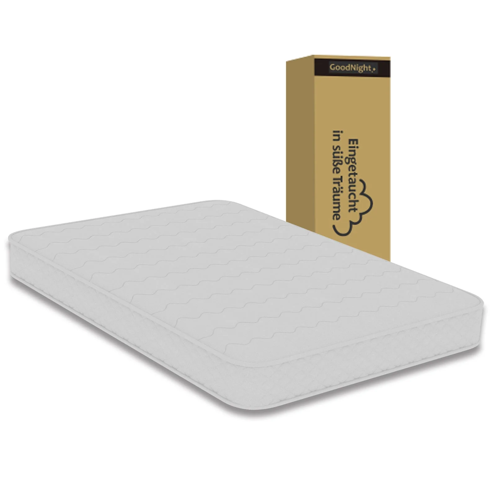 3D Breathable Mattress Dual Support Back Care 140x200cm 23cm - White