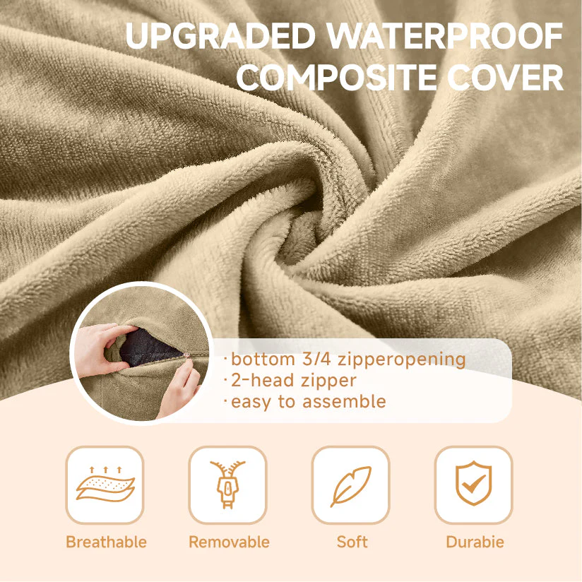 3FT Bean Bag Chair Sofa, Soft Comfortable Reading Chair for Adults - Image 4