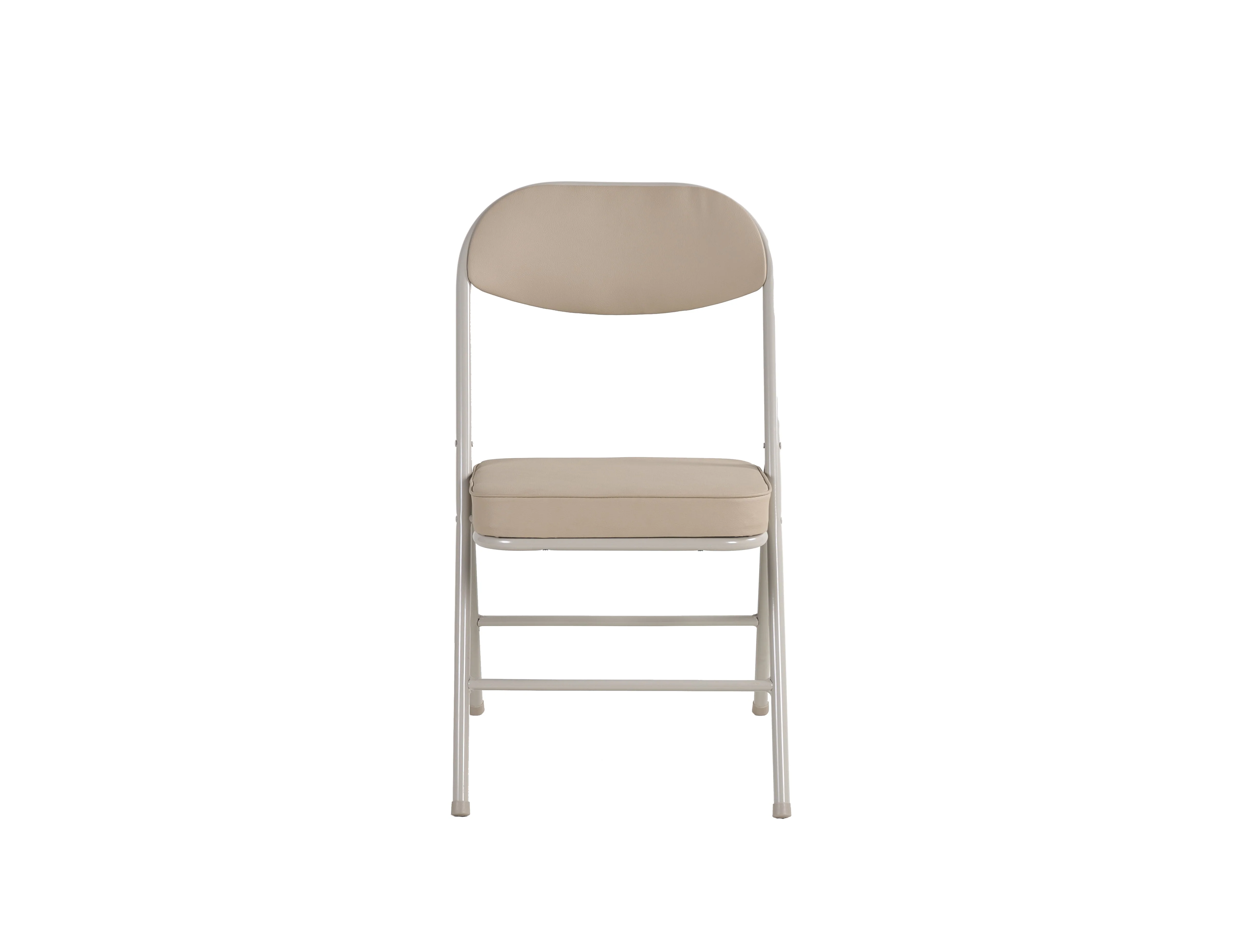 4 Pack Folding Chairs Comfortable Padded Seats 220 lbs Capacity Metal Frame - Image 2