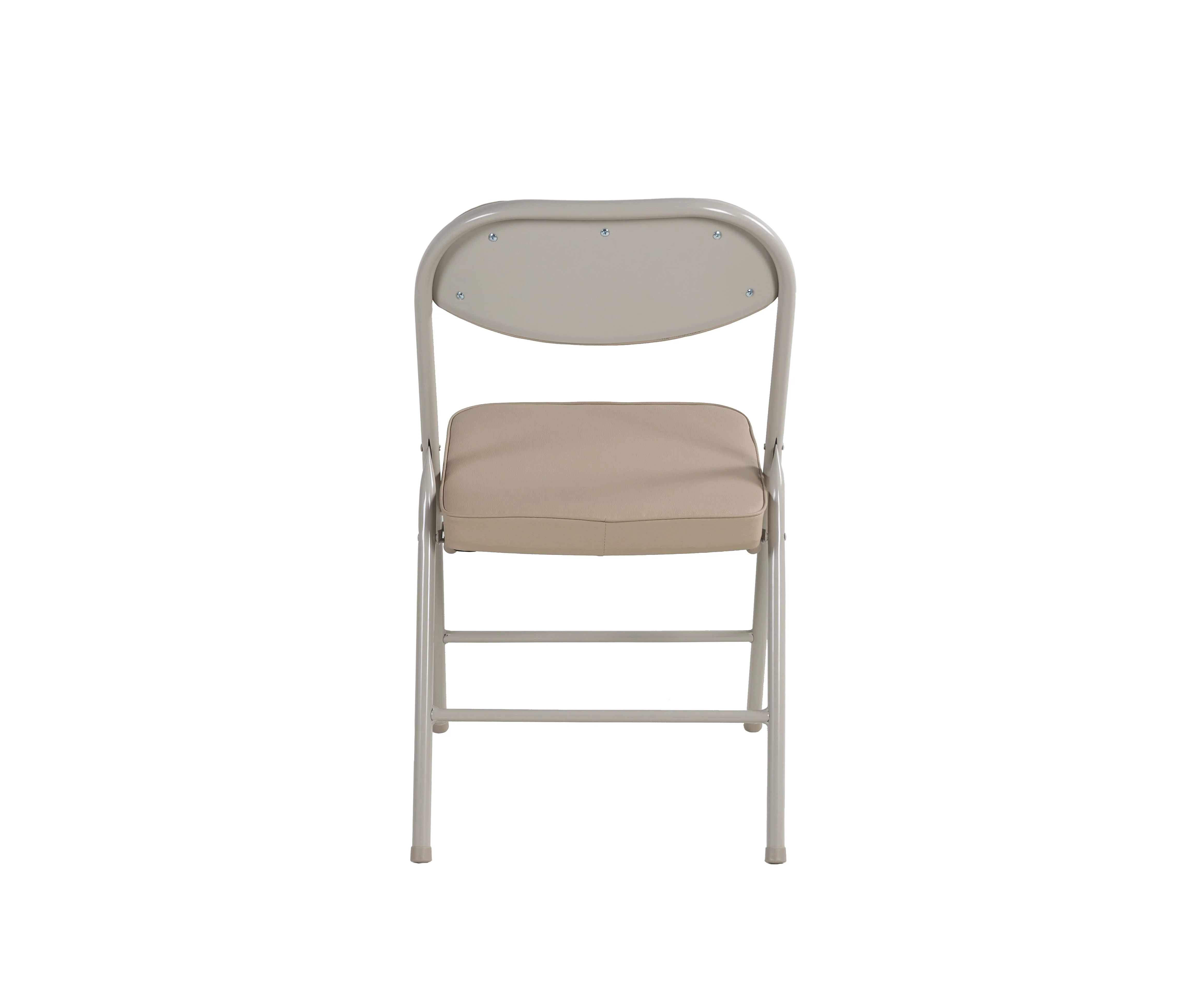 4 Pack Folding Chairs Comfortable Padded Seats 220 lbs Capacity Metal Frame - Image 4