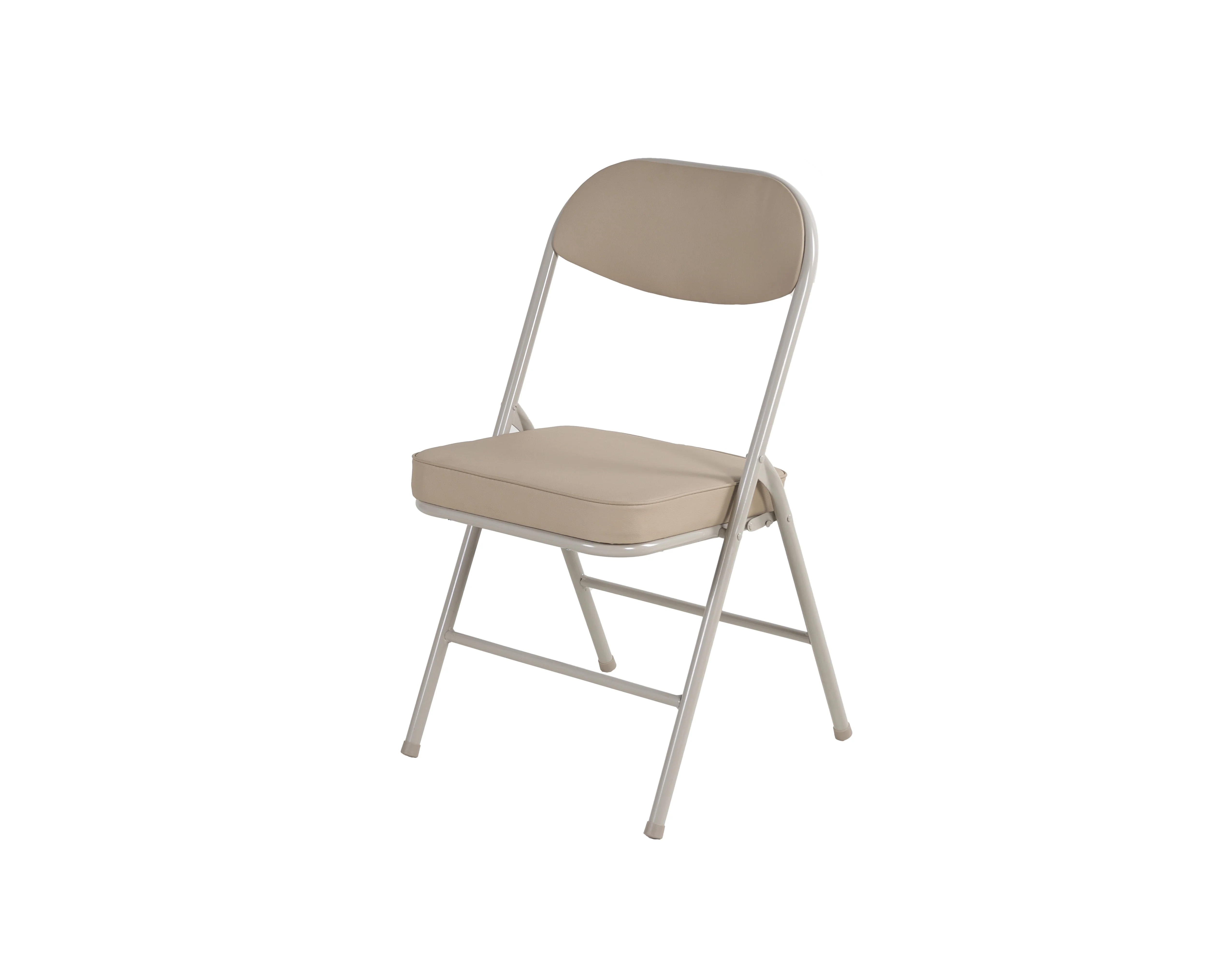 4 Pack Folding Chairs Comfortable Padded Seats 220 lbs Capacity Metal Frame - Image 6