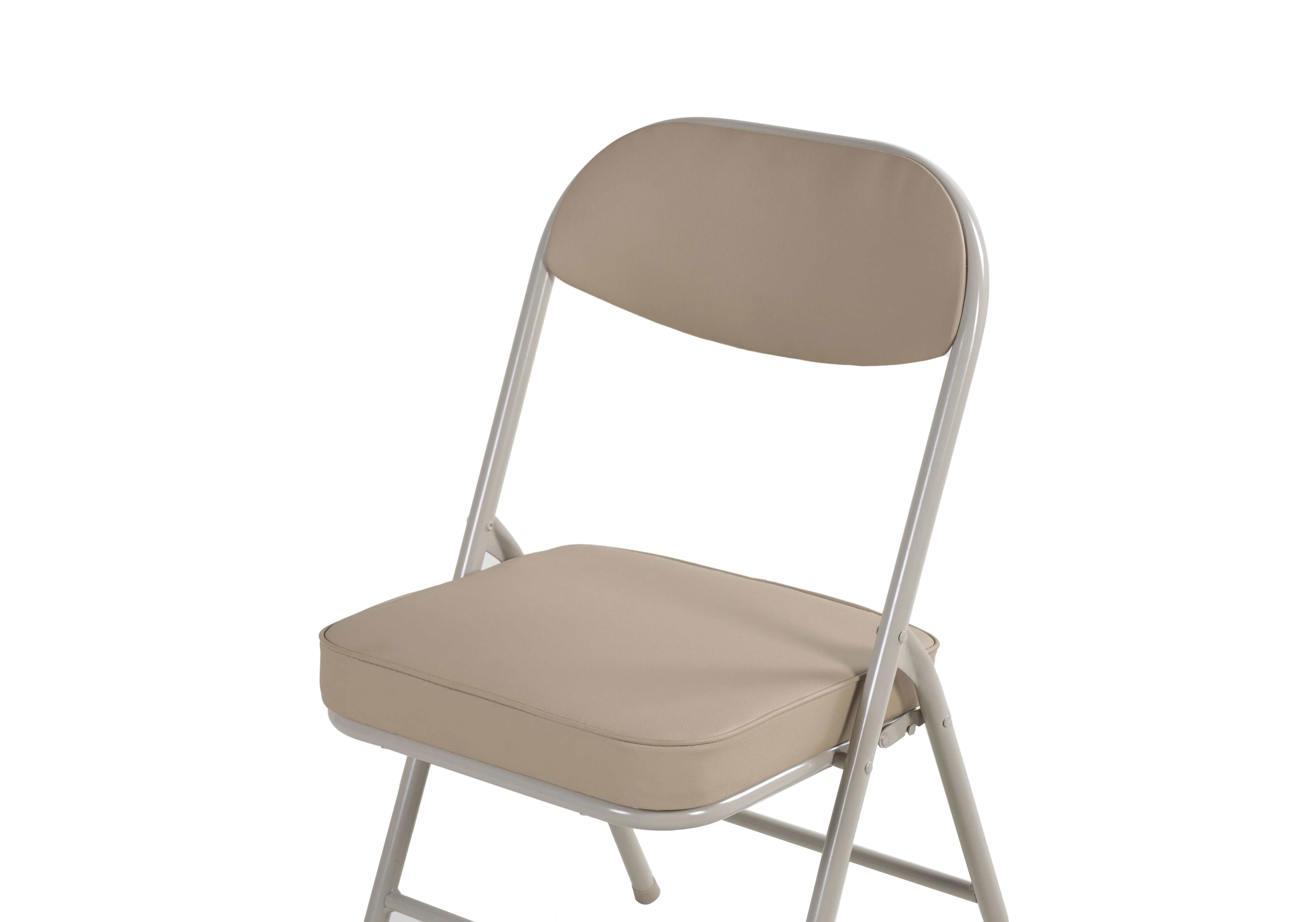 4 Pack Folding Chairs Comfortable Padded Seats 220 lbs Capacity Metal Frame - Image 9