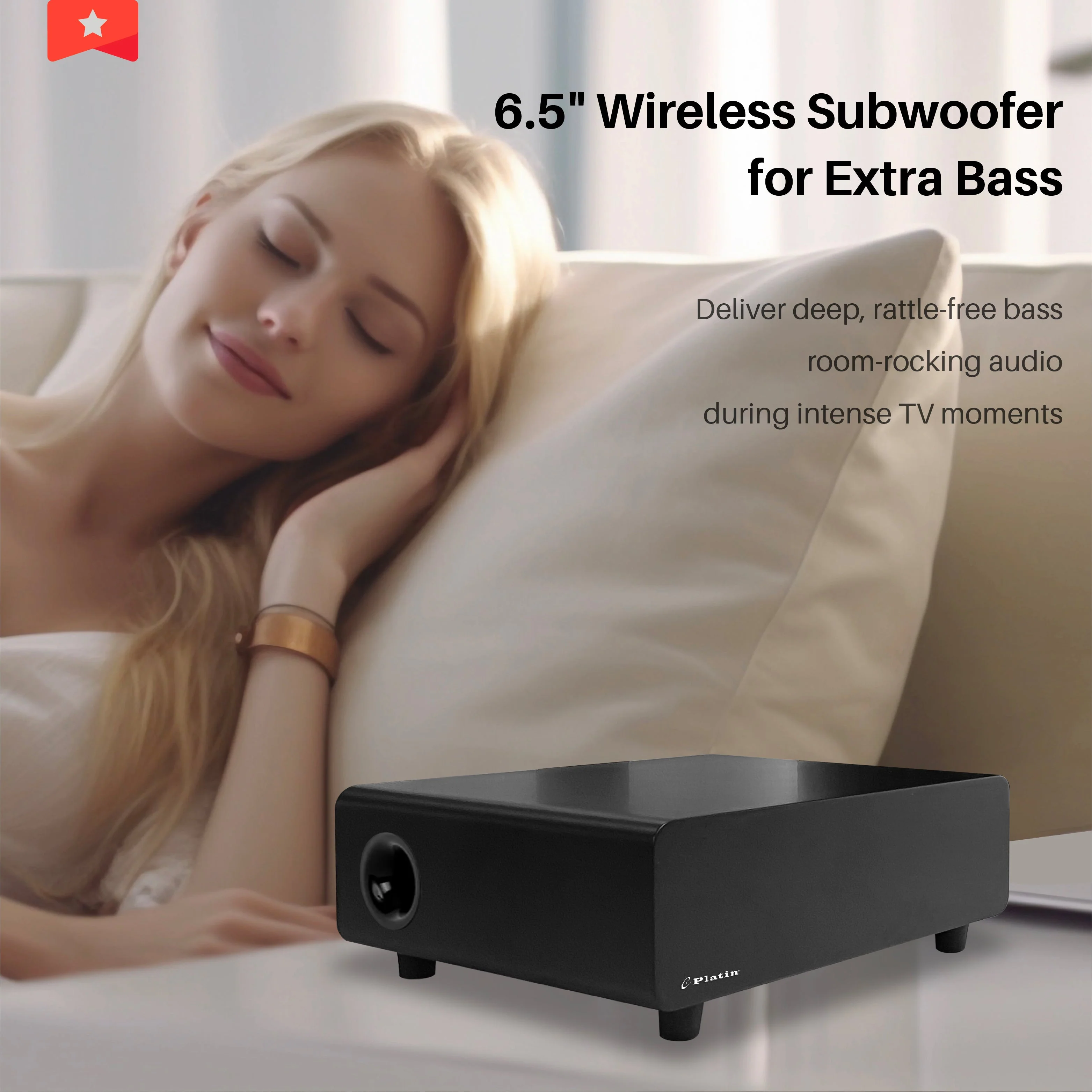 5.1 Compact Wireless Home Cinema System Milan Surround Sound Set WISA Low Latency - Black - Image 6