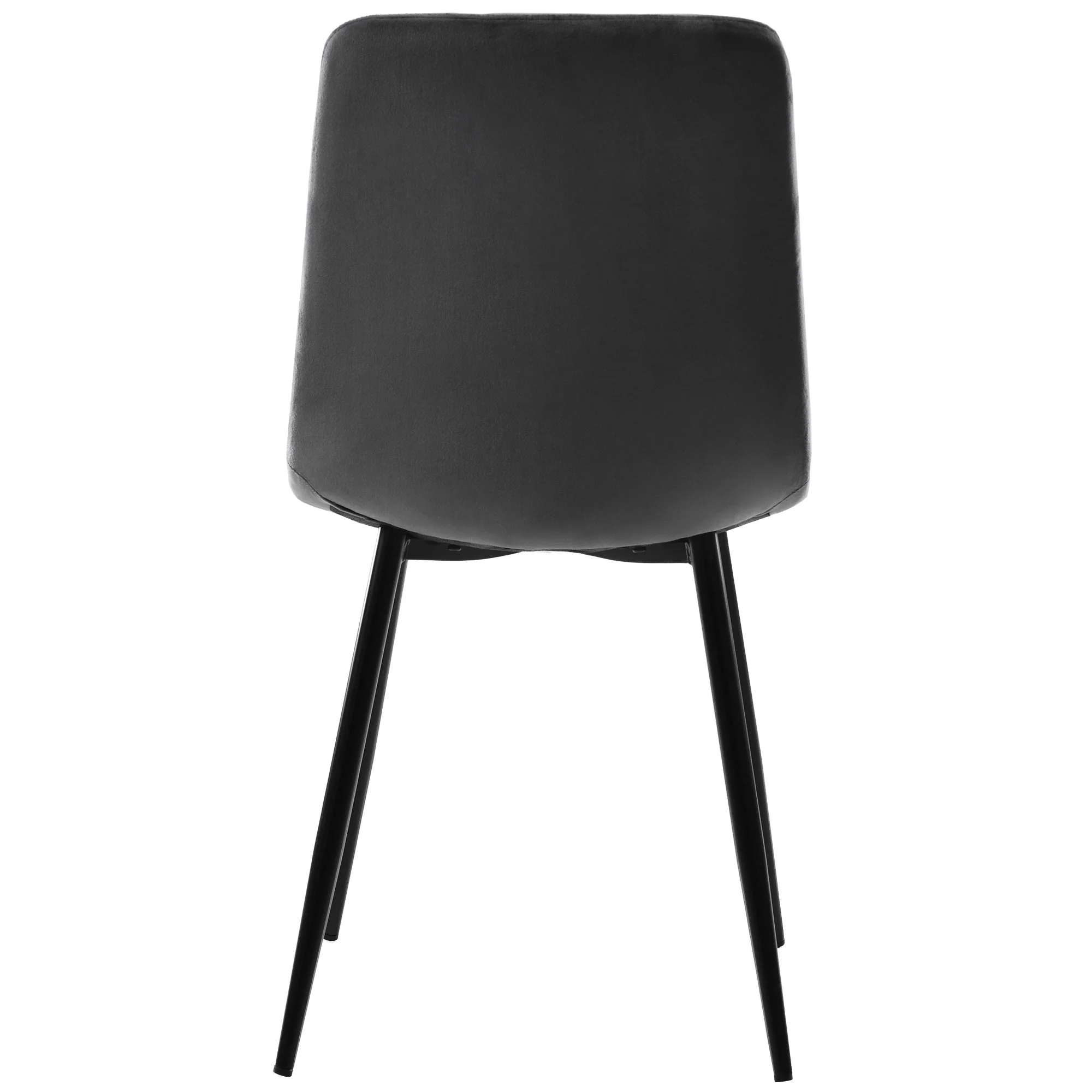 5-Piece Dining Set Round 100cm Gold Metal Legs White MDF Dark Grey Velvet - Image 5