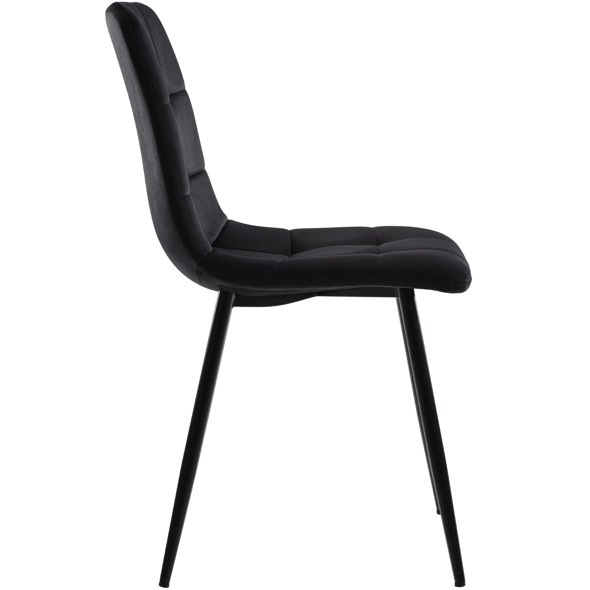 5-Piece Folding Dining Set 150x80cm Velvet Chairs White MDF/Black - Image 9