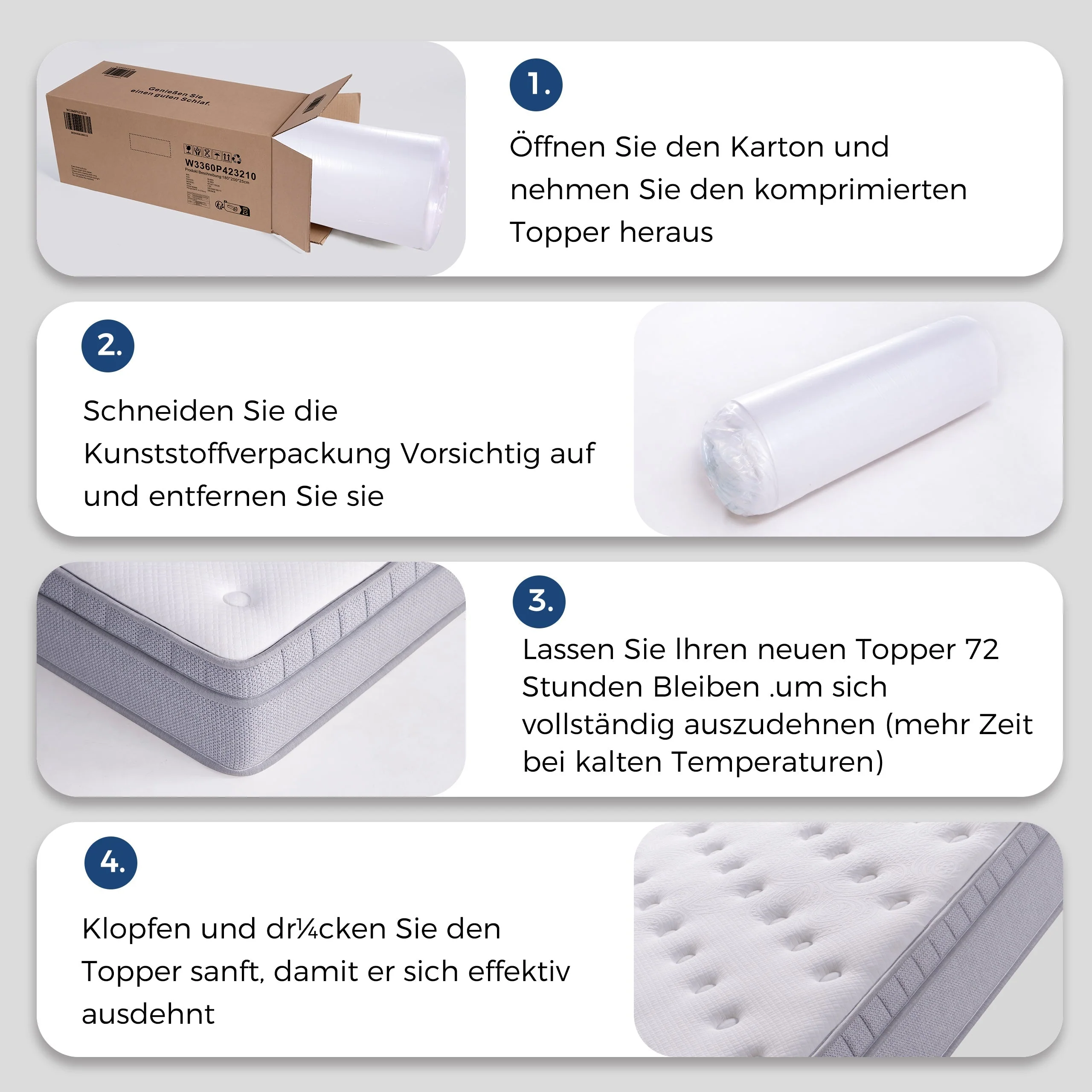 7-Zone Pocket Spring Mattress, 90x200cm H3 with Comfort Foam, OEKO-TEX Certified - Image 6