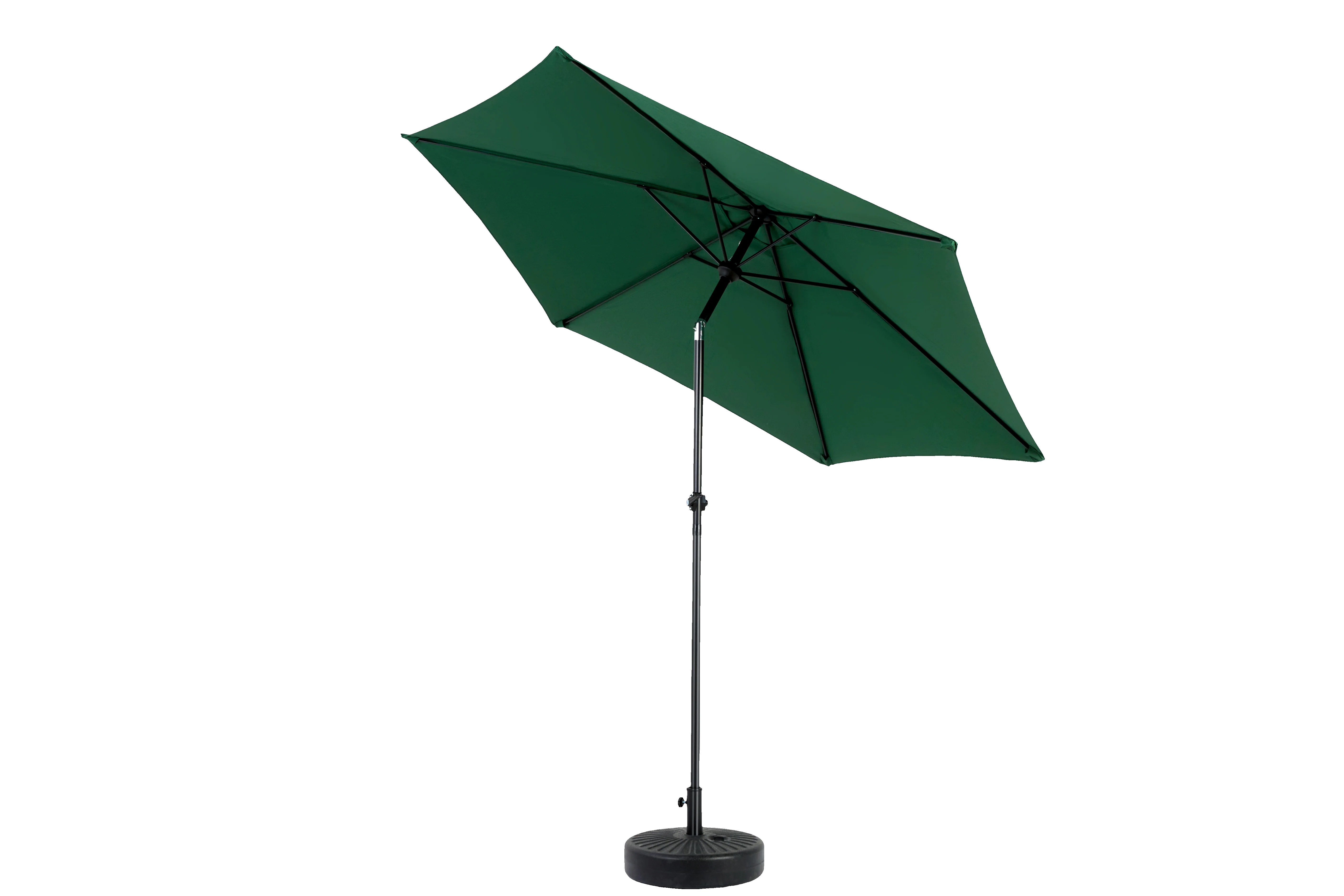 9 ft Double Sided Outdoor Umbrella Rectangular Large with Crank, Dark Green - Image 4