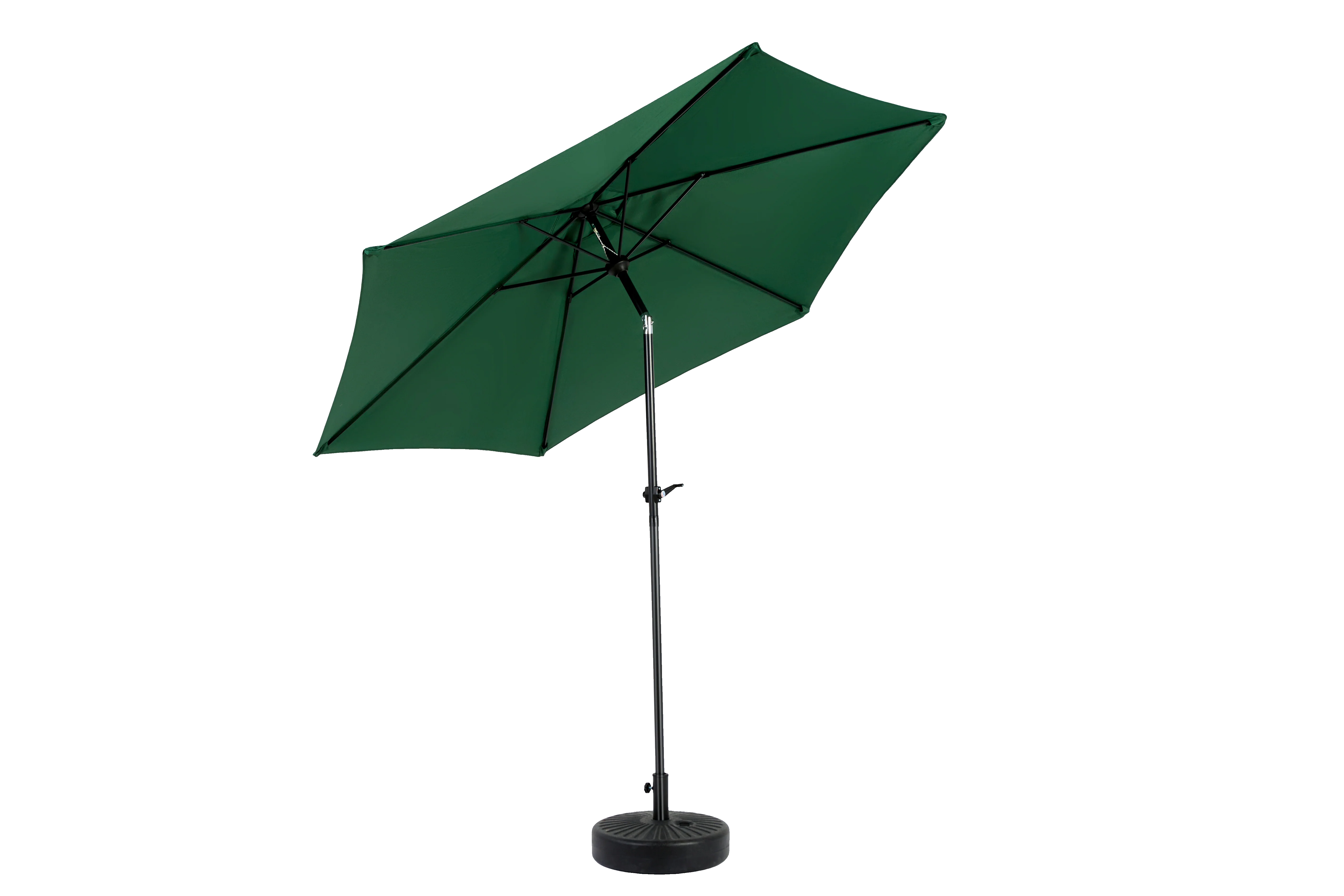 9 ft Double Sided Outdoor Umbrella Rectangular Large with Crank, Dark Green - Image 5