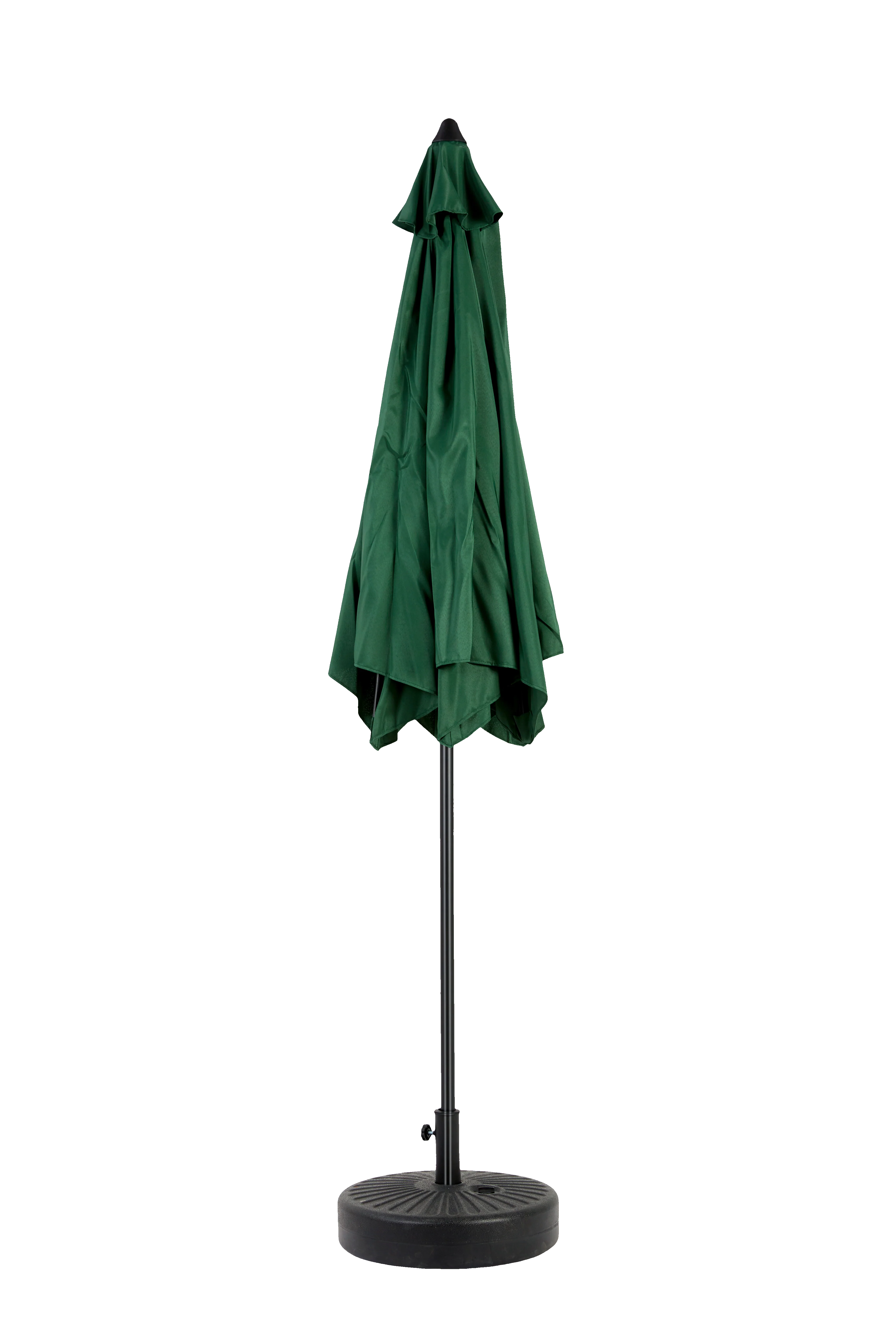 9 ft Double Sided Outdoor Umbrella Rectangular Large with Crank, Dark Green - Image 6
