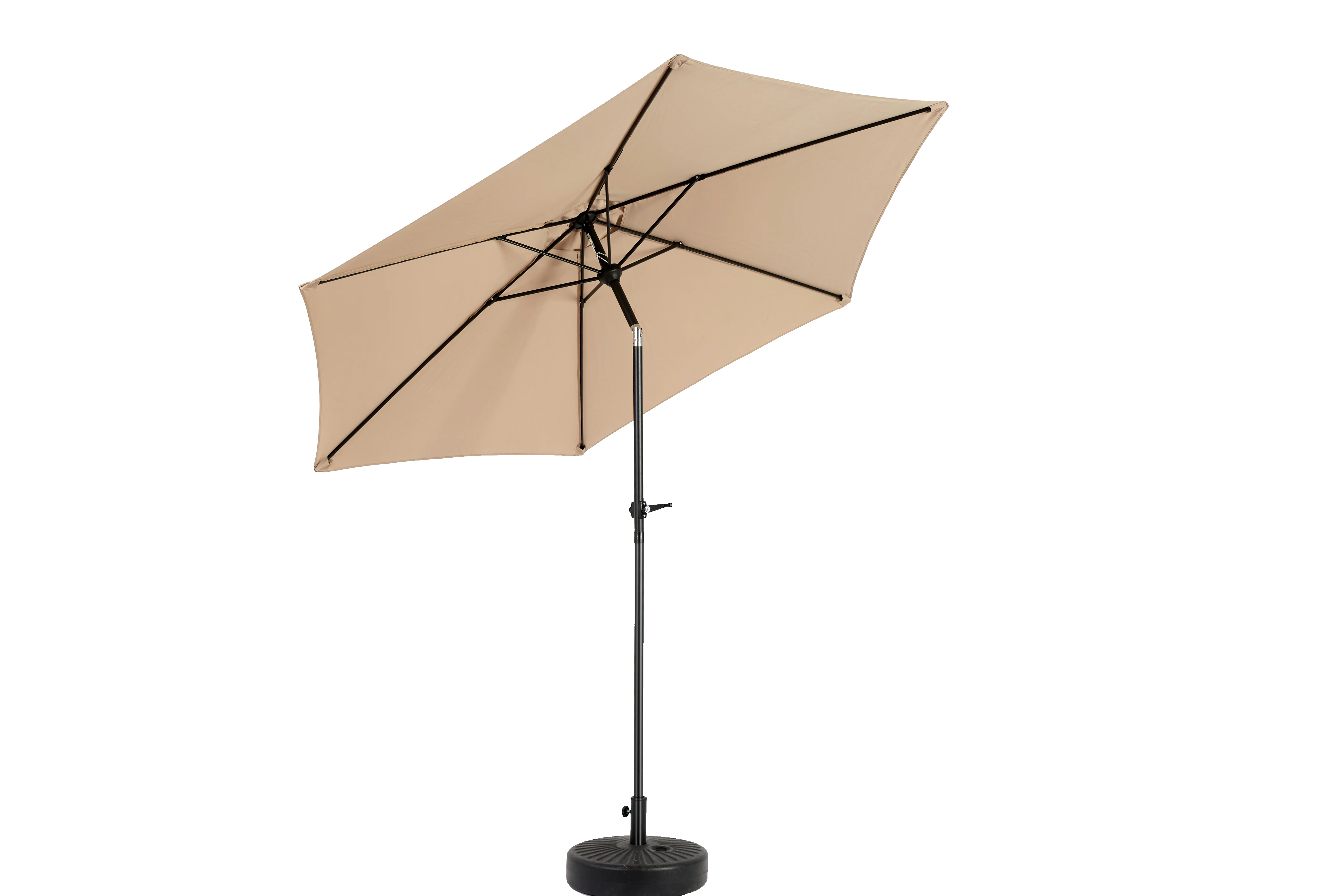9 Ft Double Sided Outdoor Umbrella, Rectangular Large with Crank, Khaki - Image 5