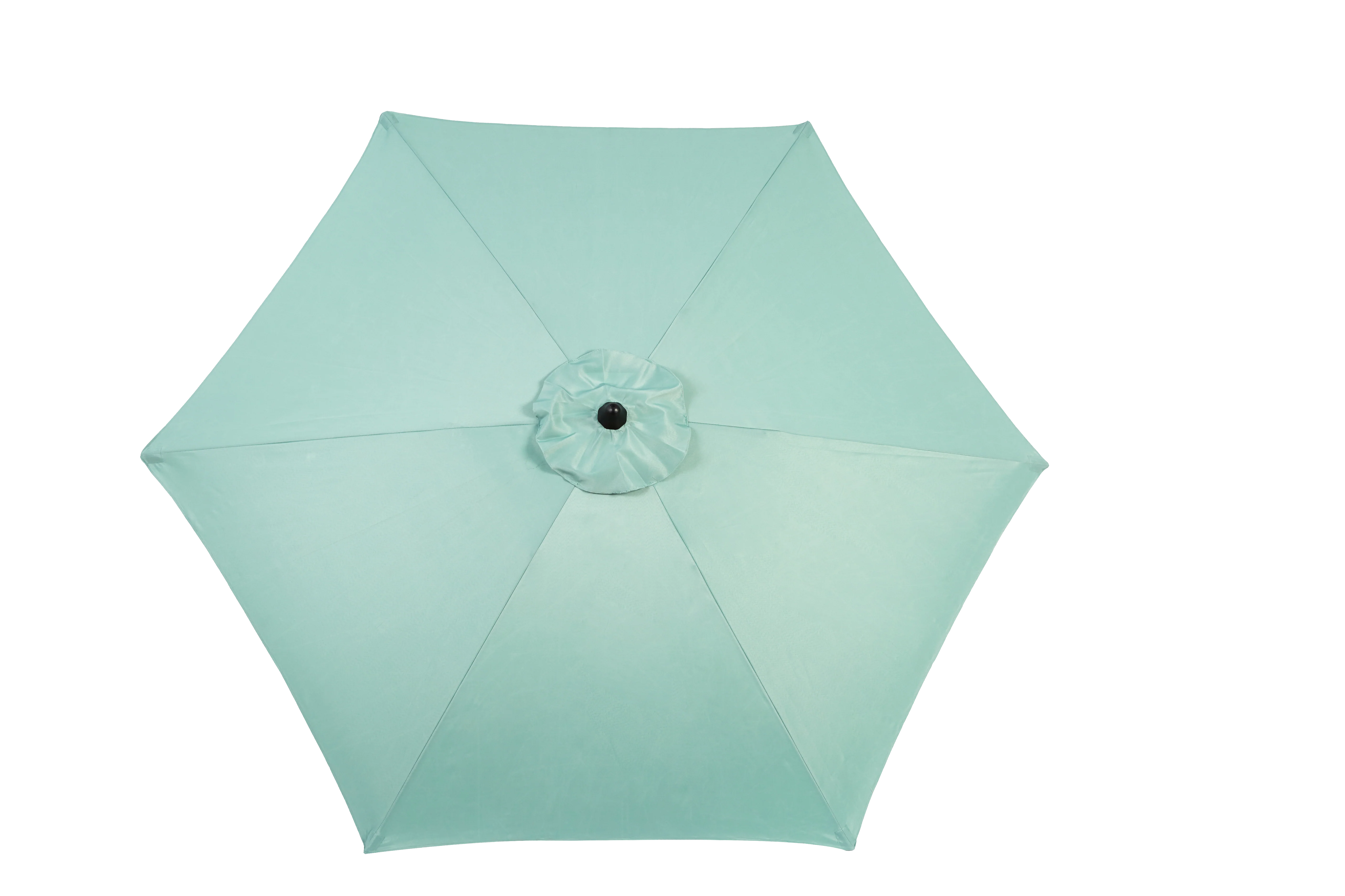 9 Ft Double Sided Outdoor Umbrella, Rectangular Large with Crank, Light Green - Image 3