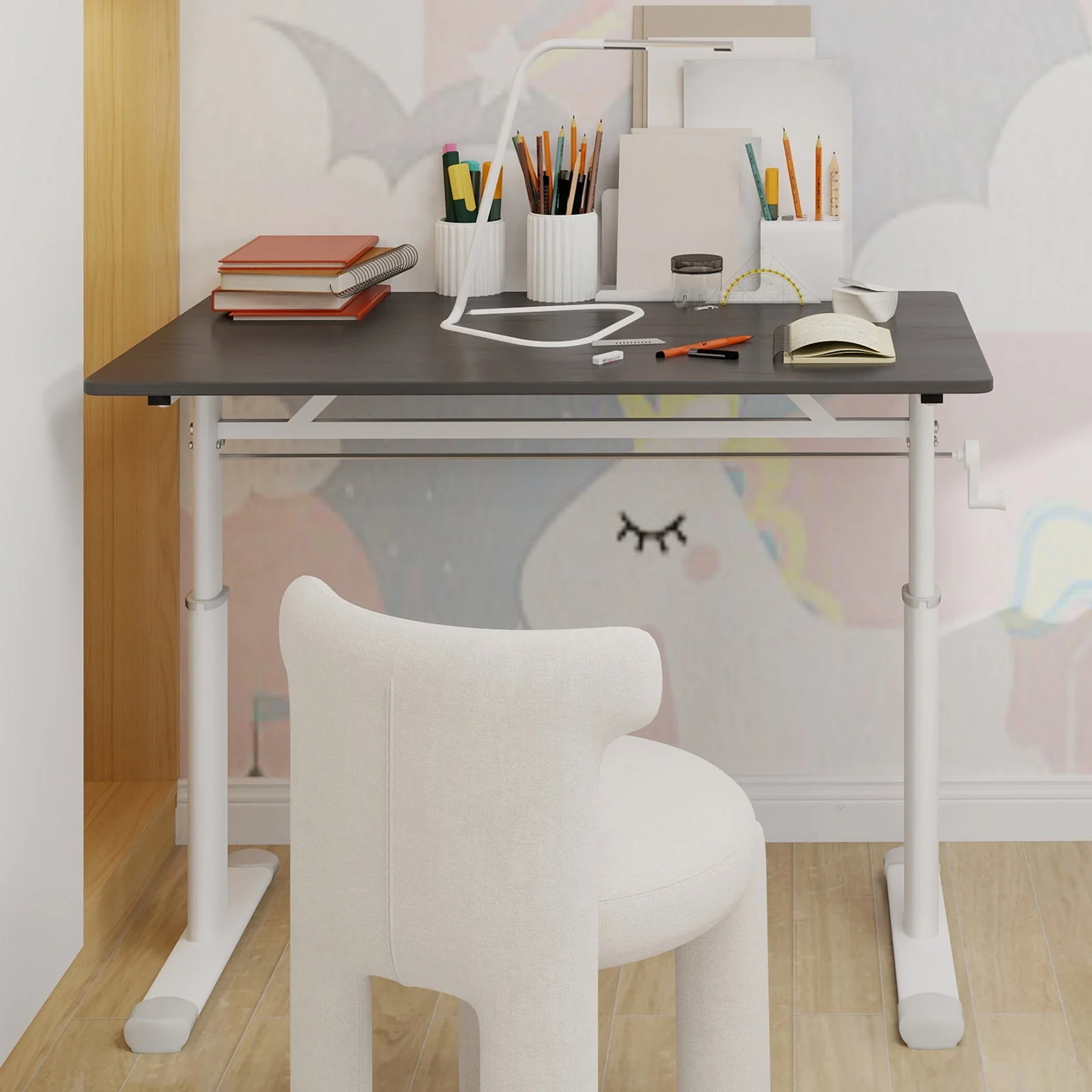Adjustable Study Desk - Height-Adjustable, Multi-Purpose Home/Office, Compact - Image 4