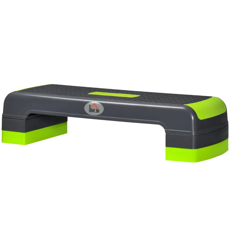 Aerobic Stepper, 3-Level Height Adjustable, 150 kg, Grey/Green - Image 2