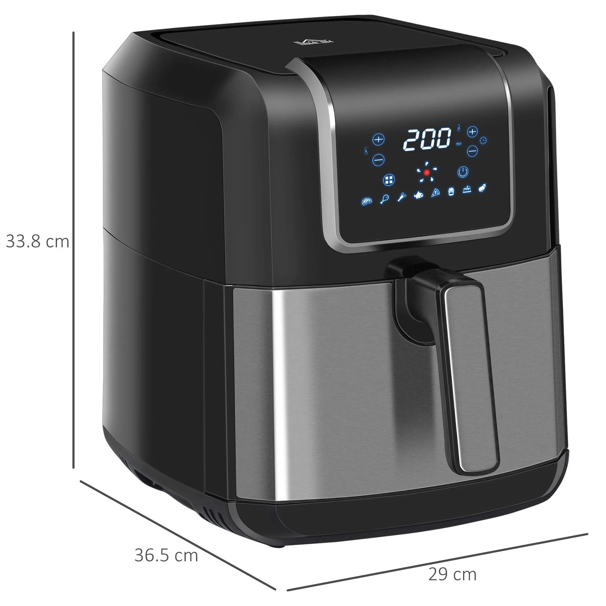 Air Fryer 6.5L 1700W, 8 Menus, LED Display, Non-Stick Basket for Oil-Free Cooking - Image 3