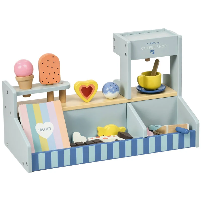 AIYAPLAY Ice Cream Shop with Accessories, Light Blue - Image 8