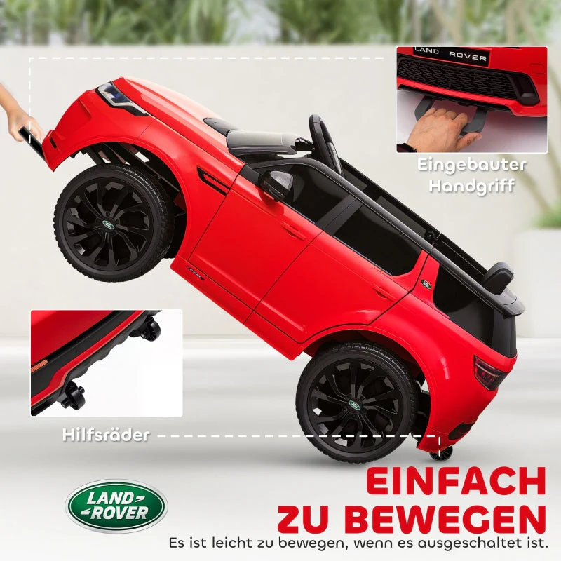 AIYAPLAY Kids' Electric Car, 12V Ride-On with Remote Control, LED Lights, Music, Horn, Red - Image 8