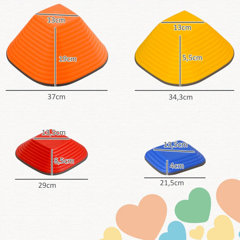 AIYAPLAY River Stones, 11-Piece, Stackable & Non-Slip, 80 kg, Colorful - Image 3