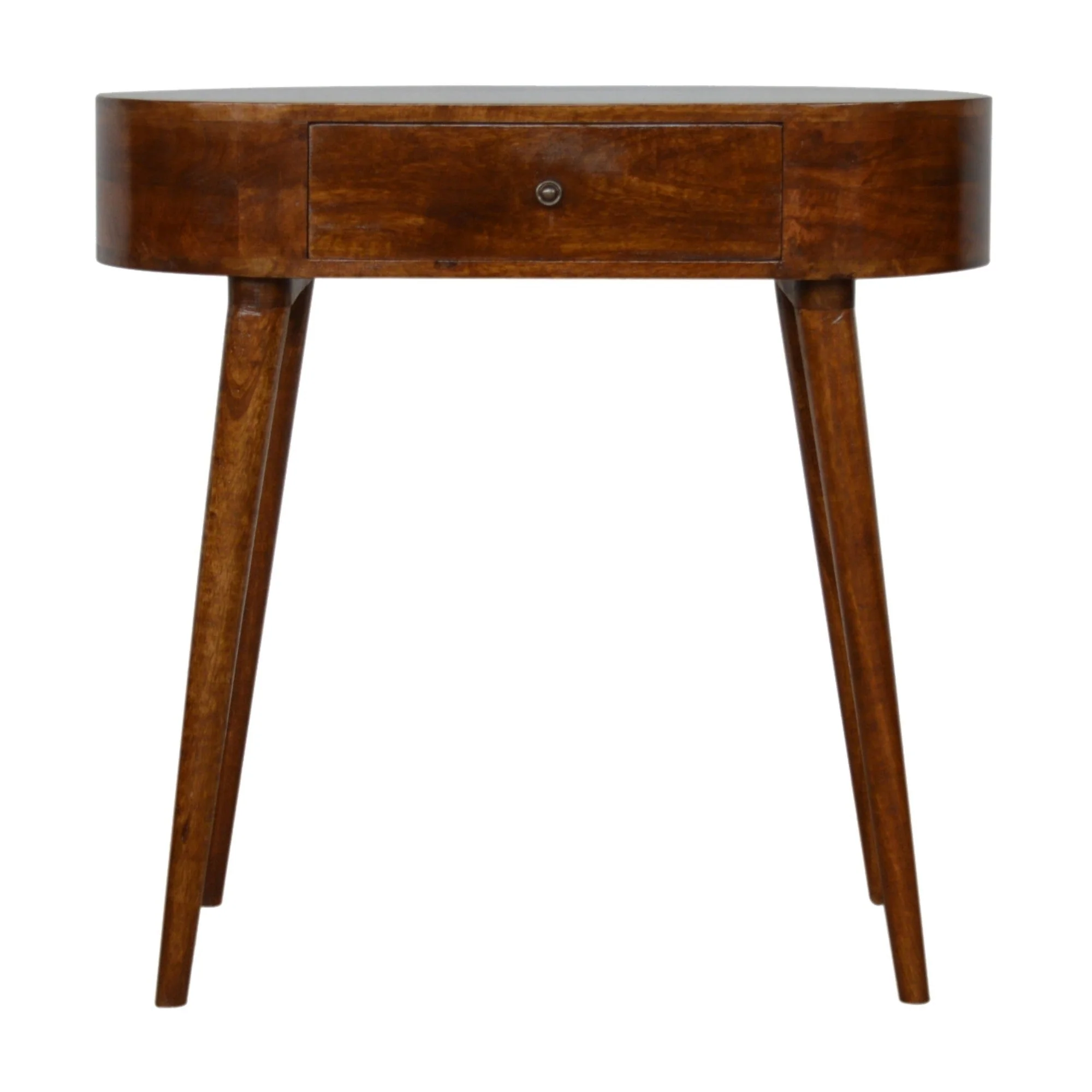 Albion Console, 1 Drawer, Solid Wood Dark Brown - Image 3