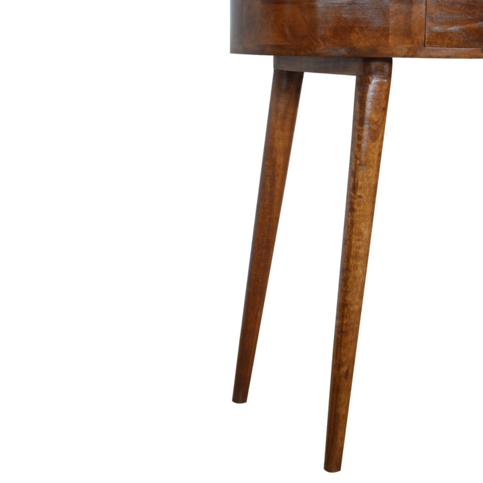 Albion Console, 1 Drawer, Solid Wood Dark Brown - Image 4