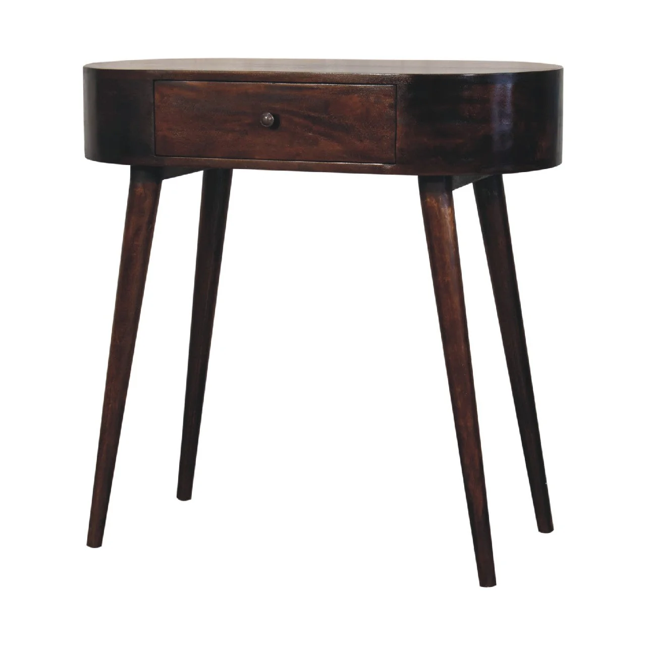 Albion Console Table, 1 Drawer, Solid Wood Brown - Image 10