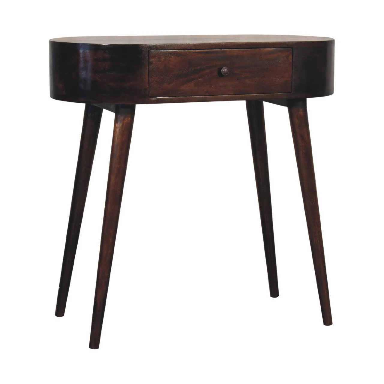 Albion Console Table, 1 Drawer, Solid Wood Brown - Image 11