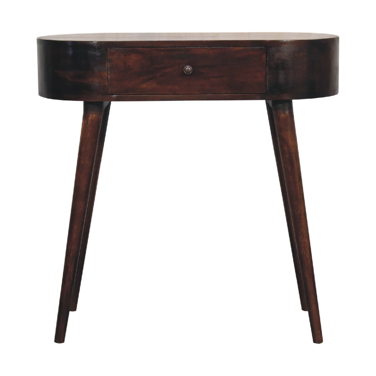Albion Console Table, 1 Drawer, Solid Wood Brown - Image 2