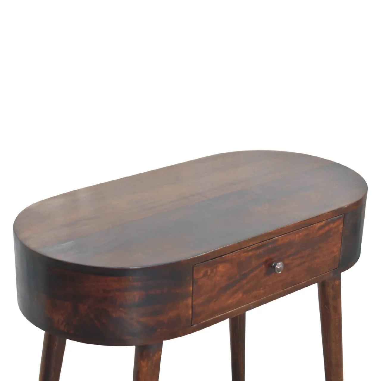 Albion Console Table, 1 Drawer, Solid Wood Brown - Image 4