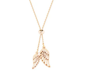 Angel Wings Bolo Chain Gold Pendant