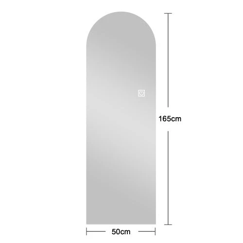 Arched LED Full-Length Mirror, Dimmable High-Resolution Explosion-Proof, Stand or Wall Mountable - Image 10