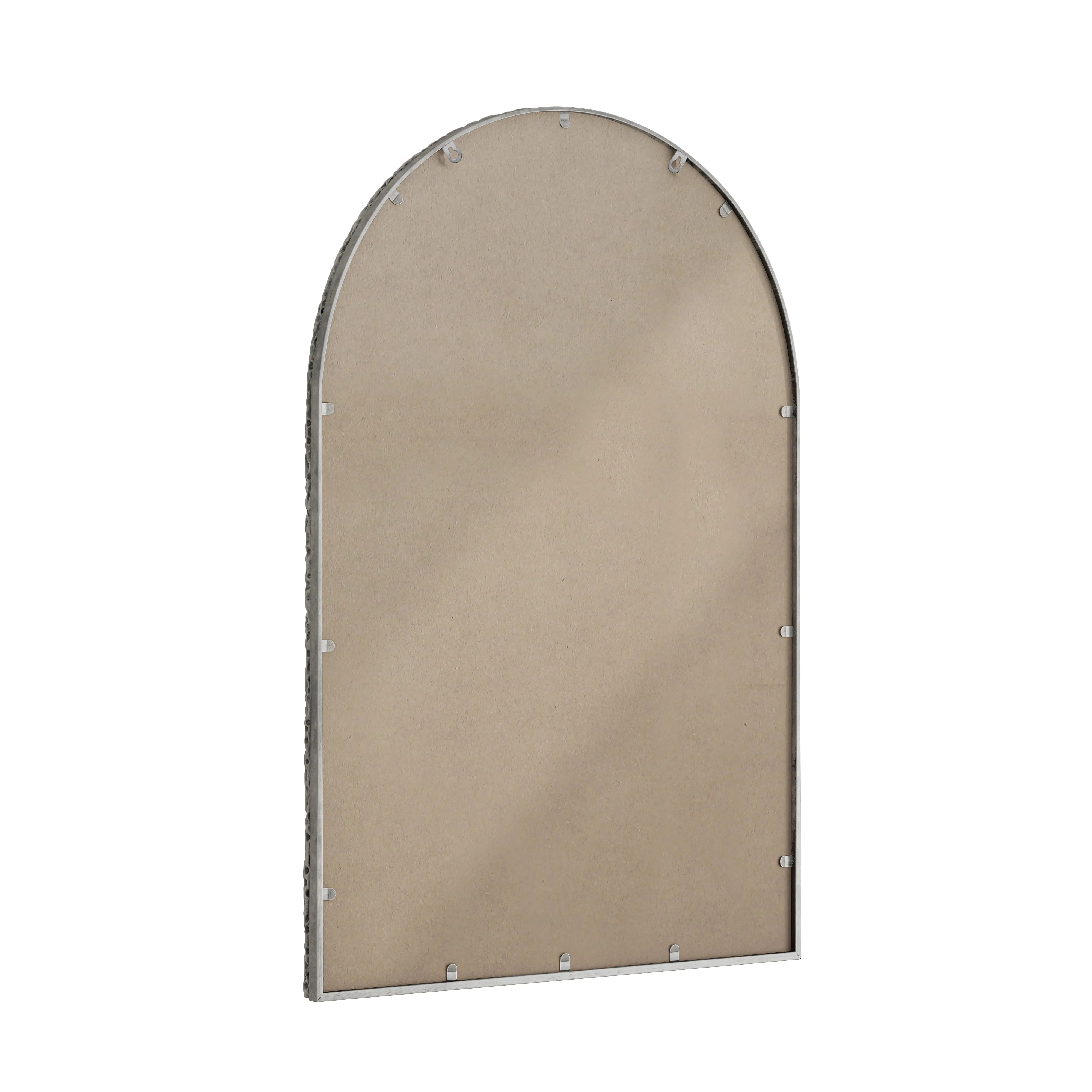 Arched Mirror, Wall/Vanity Decor for Bathroom/Living Room, Silver - Image 9