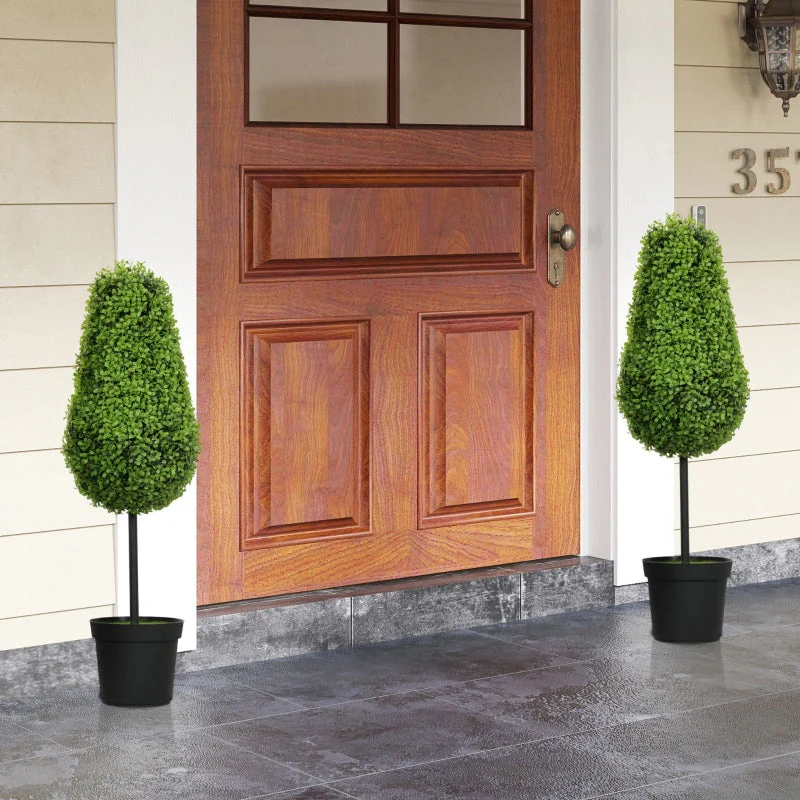 Artificial Boxwood Plants, Teardrop Shape 90cm, Plastic - Image 6