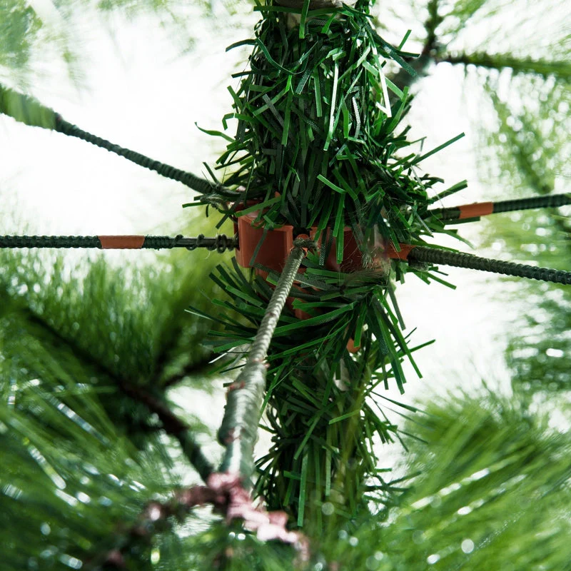 Artificial Christmas Tree, 210cm, 505 Tips, Metal Stand, Fir - Image 8