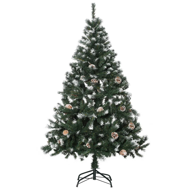 Artificial Christmas Tree, Snowy Tips, Fireproof, 150 cm - Image 2