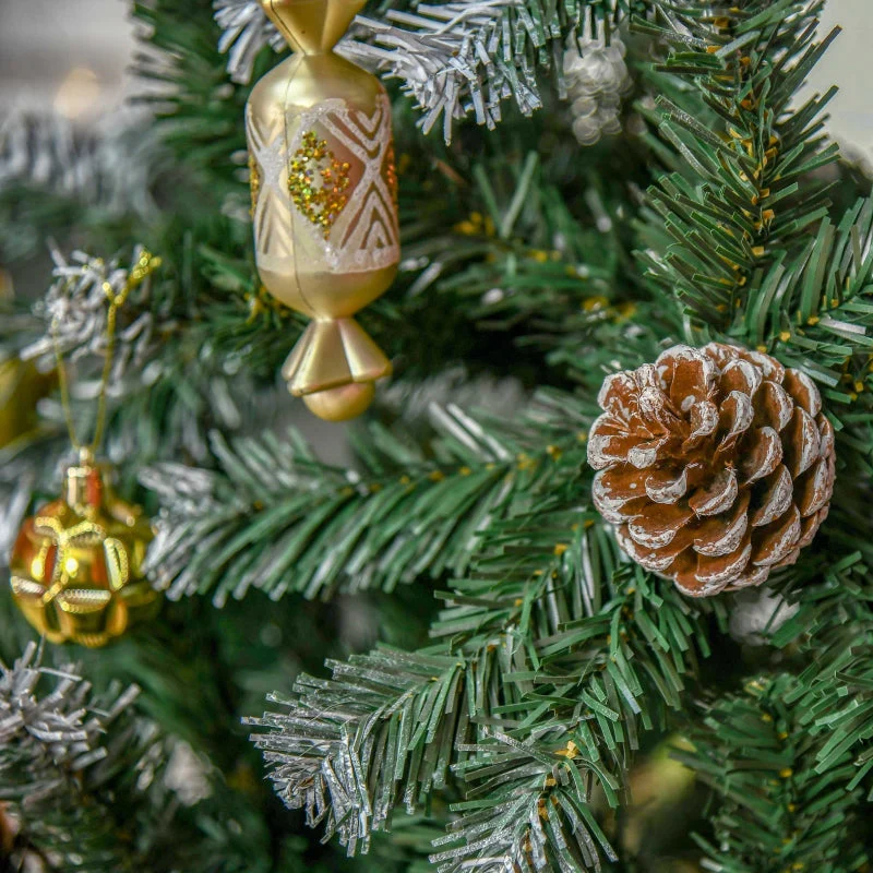 Artificial Christmas Tree, Snowy Tips, Fireproof, 150 cm - Image 8