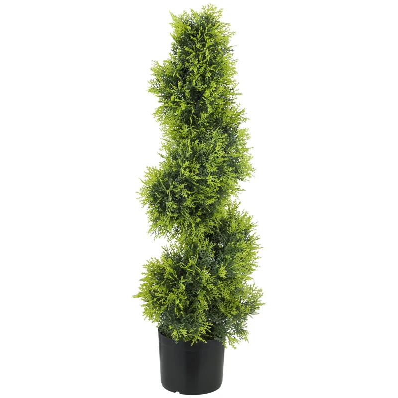 Artificial Cypress 90cm Spiral Shape Plant, Plastic - Image 2