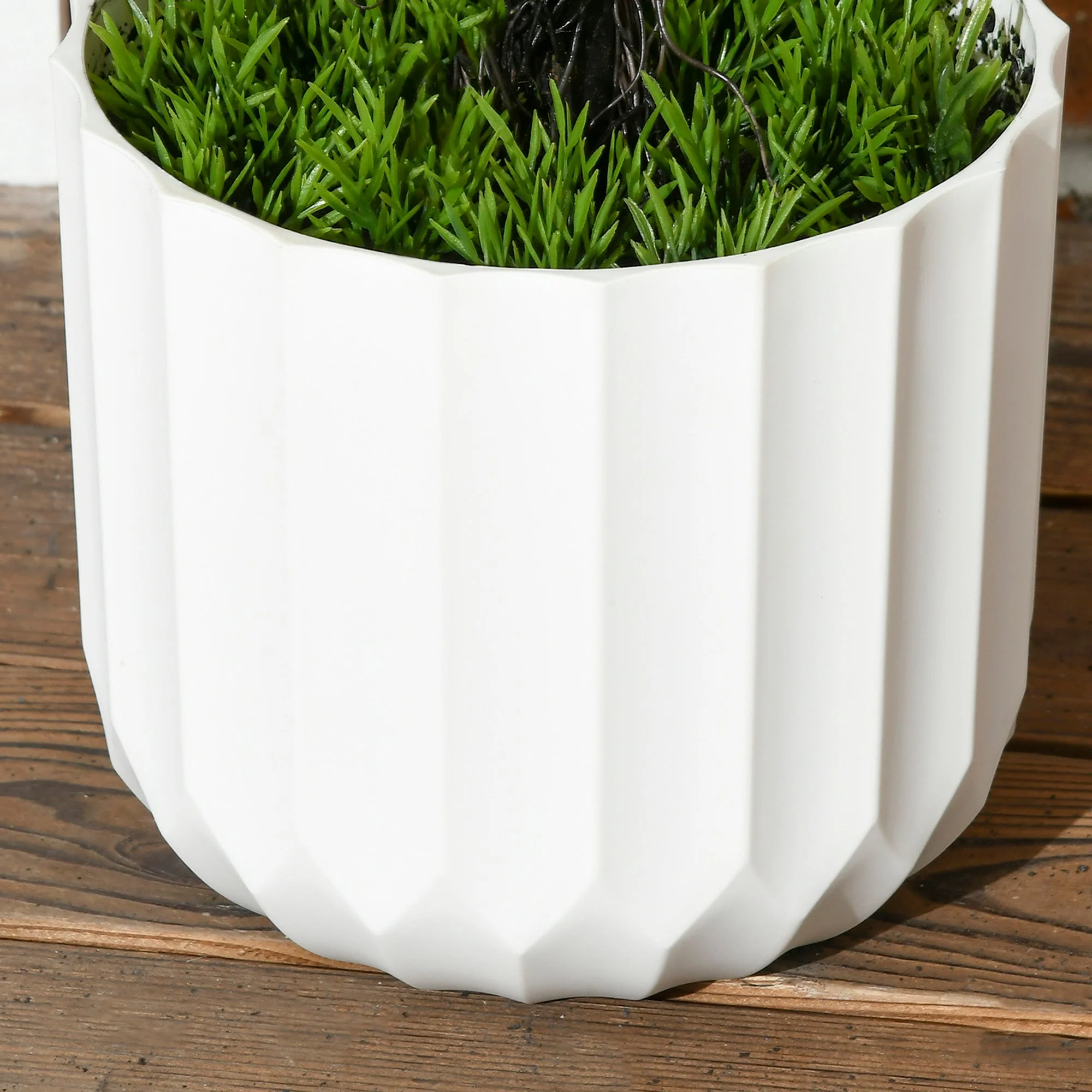 Artificial Cypress Plant Set of 2, 90cm Houseplant with Pot & Moss, Indoor/Outdoor Decor - Image 8
