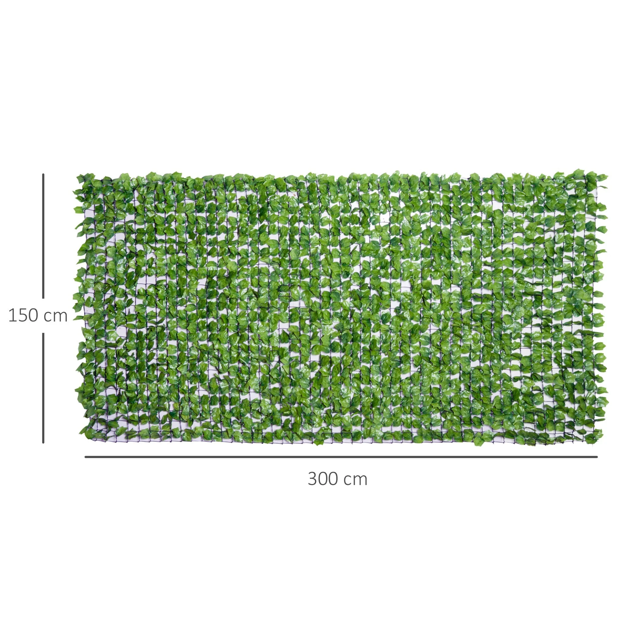 Artificial Hedge Privacy Wall Decoration 300 x 150 cm Light Green - Image 3