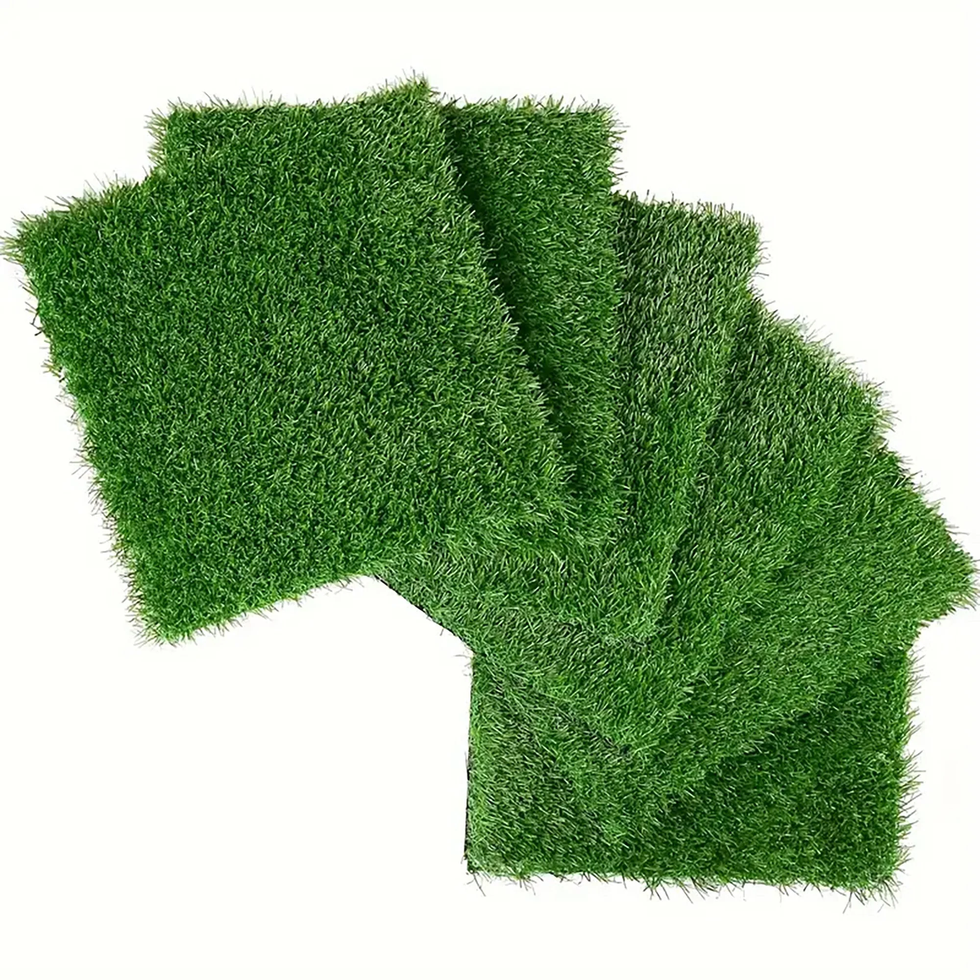 Artificial Lawn Tiles 36pcs Interlocking 12x12 inches - Green - Image 2