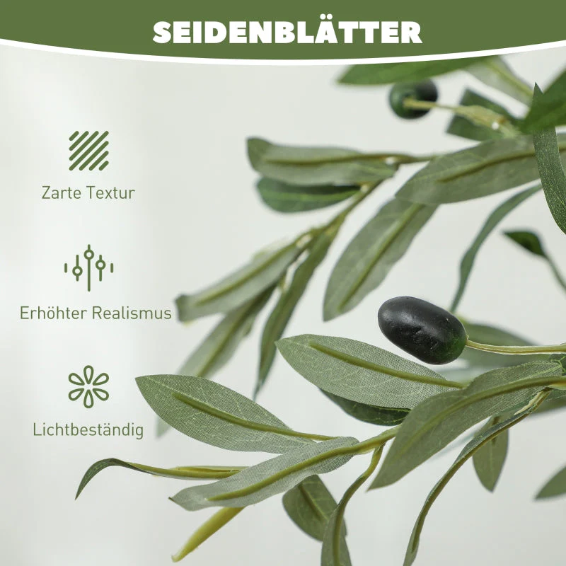 Artificial Olive Tree, 150 cm, 720 Leaves, Green - Image 4