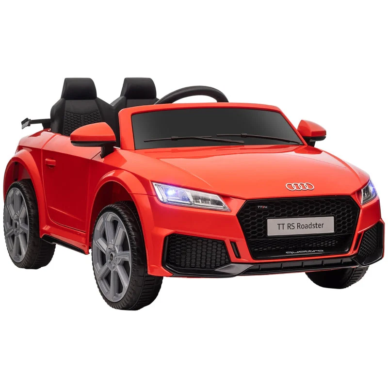 Audi Kids Electric Car 12V with Remote Control and LED Lights, Red - Image 2
