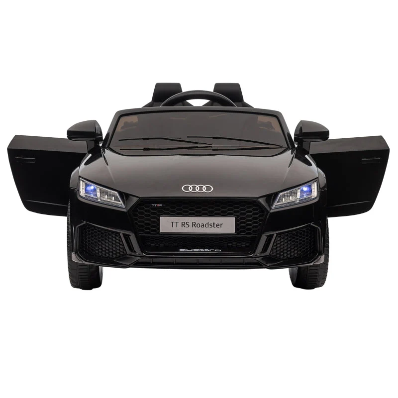 Audi Kids' Electric Car, 2.4G Remote Control, Music, Horn, LED, USB, Black - Image 8