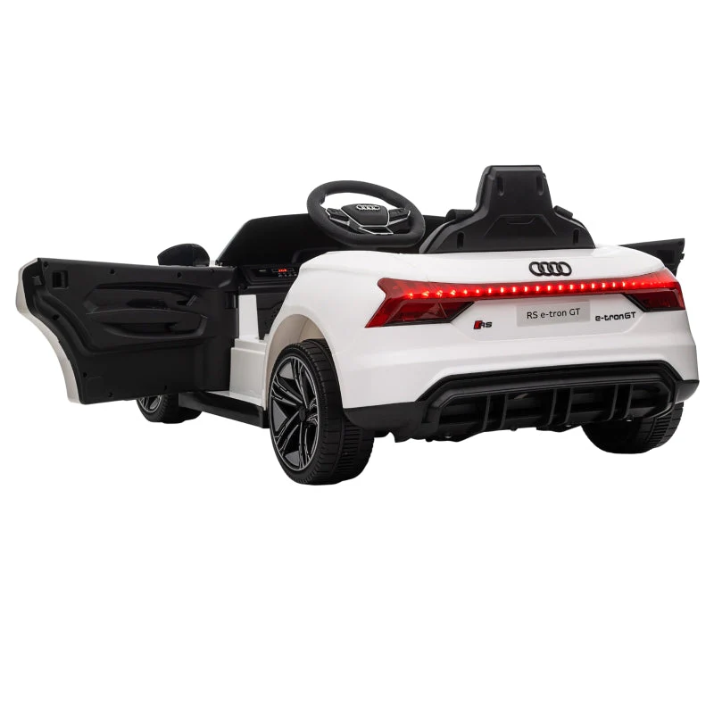 Audi RS e-tron GT Children's Electric Car with Remote Control and Music, White - Image 6