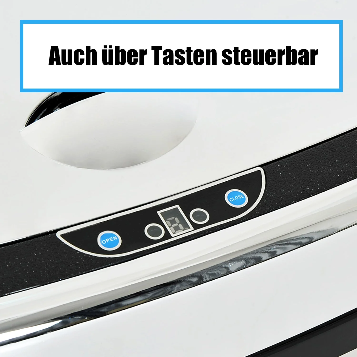 Automatic Trash Can Sensor Kitchen 68L, Stainless Steel Silver - Image 5