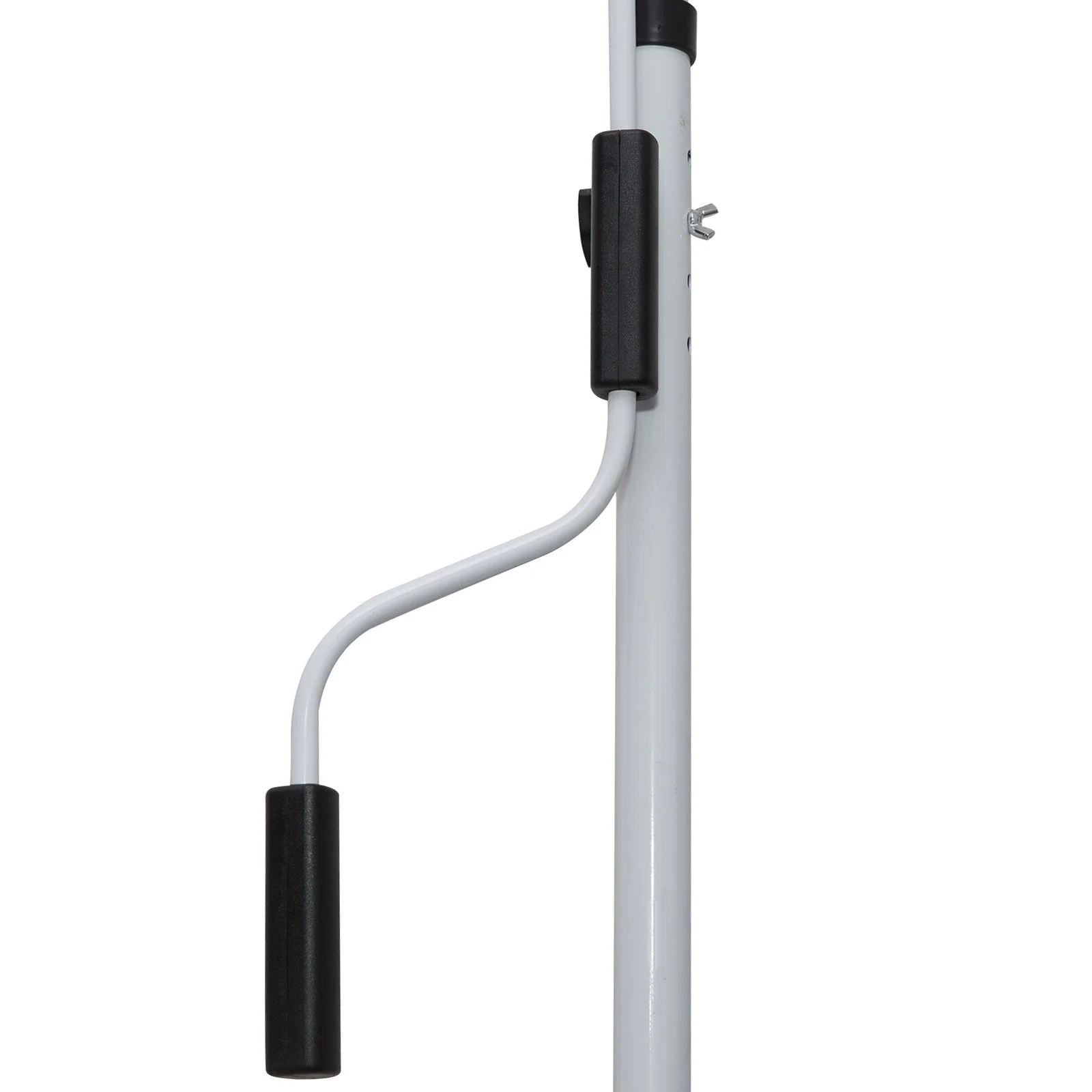 Awning, Articulated Arm Clamp Adjustable Sun Protection Folding Hand Crank, Aluminum Green and White - Image 7