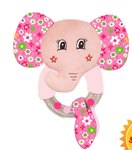 Baby Elephant Bead Rattle