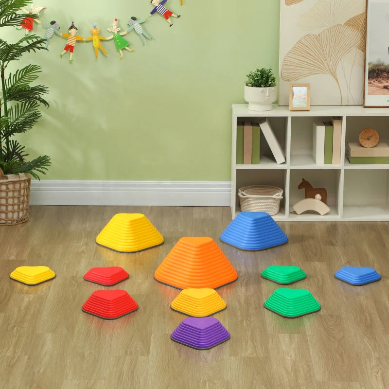 Balance Stepping Stones, 11-Piece Stackable and Non-Slip Set, Lightweight Multi-Color - Image 7